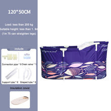 Load image into Gallery viewer, Bath Sauna Adult Folding Bathtub Bath Barrel Household Large Tub Bath Barrel Thickened Adult Bath Tub Full Body Hot Tub Banheira