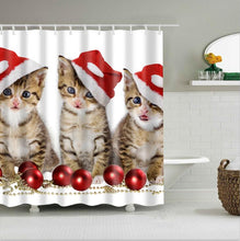 Load image into Gallery viewer, high quality adventures of Unicorn and Cat Printed Shower Curtains Bath Products Bathroom Decor with Hooks Waterproof
