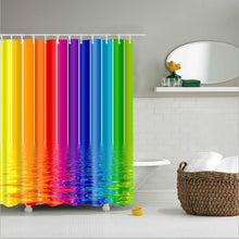 Load image into Gallery viewer, high quality adventures of Unicorn and Cat Printed Shower Curtains Bath Products Bathroom Decor with Hooks Waterproof
