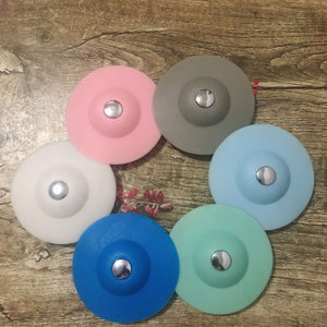Bathroom Silicone Drains Plug Filter Pressing Bouncing Closed Cover Strainer Floor Sucker Home Kitchen Tools Accessories
