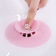 Load image into Gallery viewer, Bathroom Silicone Drains Plug Filter Pressing Bouncing Closed Cover Strainer Floor Sucker Home Kitchen Tools Accessories

